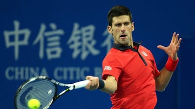 World No 1 Novak Djokovic will take on Rafael Nadal in the final of the 2015 China Open aiming for his fourth straight title and his sixth in seven years. Wu Hong / EPA