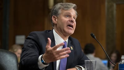 FBI director Christopher Wray is facing the publication of a memo which he believes will damage the agency. EPA/MICHAEL REYNOLDS