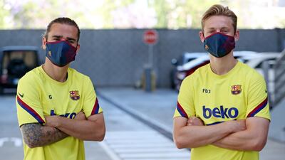 Antoine Griezmann and Frenkie de Jong.