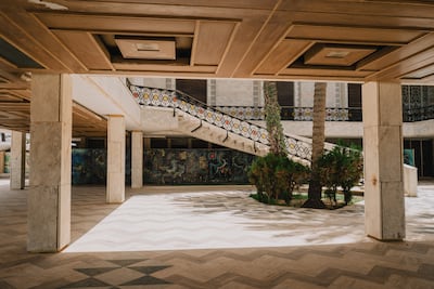 The palace is a vibrant mixture of modernist architecture with historical Tunisian touches. Erin Clare Brown / The National