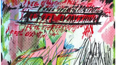 I Feel Everything (Pink Star) by Daisy Parris on display at the Mnemosyne exhibit. Courtesy Purslane