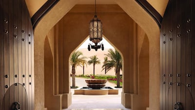 The architecture at the Qasr Al Sarab Desert Resort by Anantara in Abu Dhabi is an example of how the courtyard house and garden style is being reintroduced in the UAE. Courtesy Minor Hotel Group