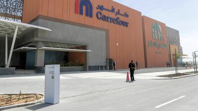 A 7,000-square-metre Carrefour, the brand's 100th store in the UAE, has also opened its doors. Victor Besa / The National