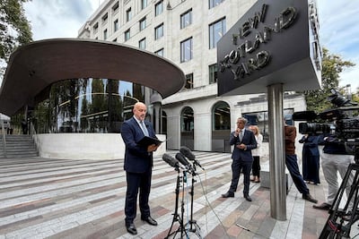 Assistant Commissioner Laurence Taylor, head of Counter Terrorism Policing, announces at New Scotland Yard in London that five suspects have been released on bail. AFP