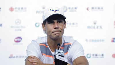 Rafael Nadal is in Beijing for the China Open. Lintao Zhang / Getty Images