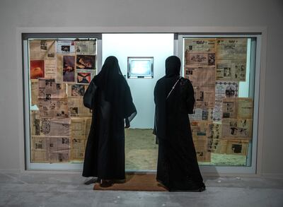 'Outside In' (2022) by Aisha Al Ahmadi. Victor Besa / The National