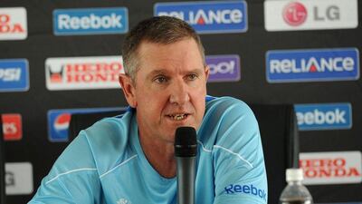 Trevor Bayliss shown at the 2011 Cricket World Cup, where he led Sri Lanka to the final. Lakruwan Wanniarachchi / AFP / February 28, 2011
