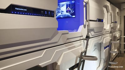 The izZzleep Hotel 'room' is a 1.8-metre by 91cm-high box. Courtesy Stephen Starr