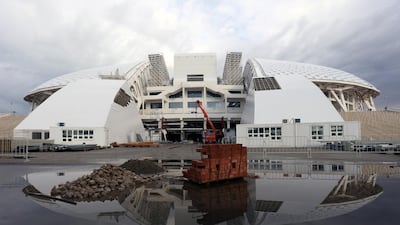 Fisht Stadium in Sochi. Capacity of 48,000. Will host group games, round of 16 games, and a quarter final. Vitaly Timkiv / AFP