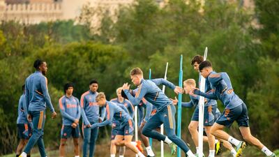 Scott McTominay leads the sprint.