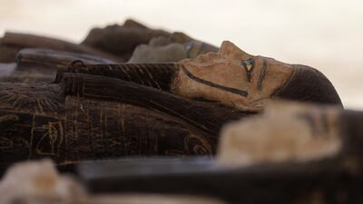 The major archaeological find includes 250 sarcophagi, 150 small bronze statues of gods and goddesses and other antiquities. Reuters