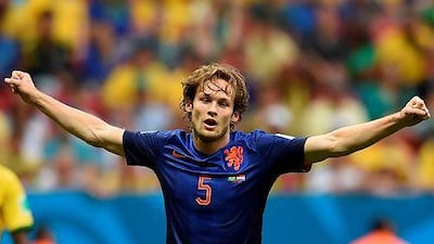 Daley Blind is a Ajax youth academy player and played for Netherlands under, and now, Manchester United coach Louis van Gaal. Vanderlei Almeida / AFP