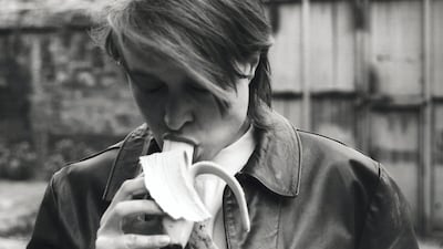 Sarah Lucas, Eating a Banana (for Grenfell), (1990-2017) Courtesy Sothebys