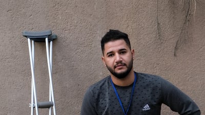 From Sadr City, Ali Salam Jassem drove a Tuk Tuk before the revolution broke out, now he uses his Tuk Tuk to ferry the injured to field hospitals. Ameer Hazim for The National