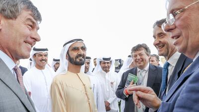 Sheikh Mohammed bin Rashid attends Dubai World Cup Carnival.