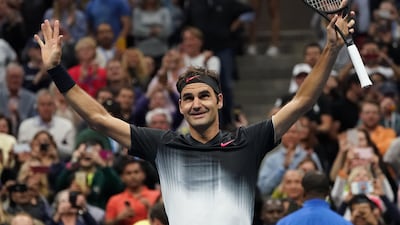 Roger Federer faces Philipp Kohlschreiber in the first match of the evening session on Arthur Ashe Stadium. Don Emmert / AFP