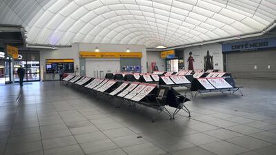 The empty terminal at Heathrow. Courtesy: Marianne Bagui