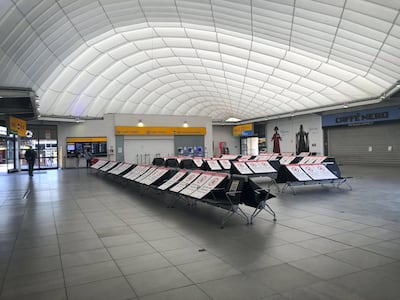 Marianne Bagui photo essay on being repatriated from the UK to Dubai, empty terminal