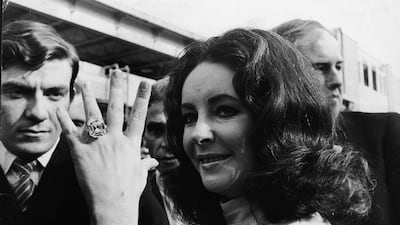 6. Elizabeth Taylor's Krupp diamond ring was an enormous 33 carats. Getty Images