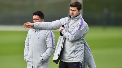 Mauricio Pochettino, right, has seen Tottenham Hotspur become perennial qualifier for the Champions League during his four-and-a-half years at the club. AFP