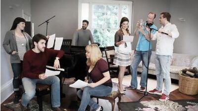 The Swingle Singers are a rotating ensemble of seven vocalists from around the world. Oliver Griffiths / The Swingle Singers