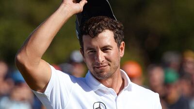 Adam Scott is now two thirds of the way to an Australian Triple Crown after winning the Australian PGA Championship and then the Australian Masters on Sunday. William West / AFP