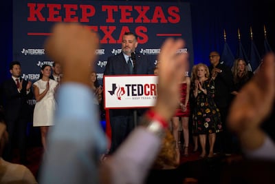 Ted Cruz won re-election in Texas to knock back an uphill Democratic battle to gain a Senate seat. AFP