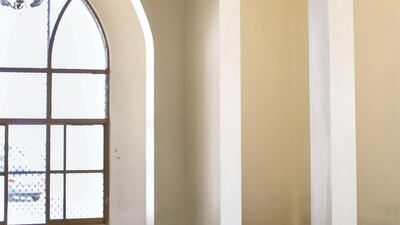 Al Emam Al Nawawi Mosque. An architectural walk on Saturday explored spaces of coexistence around Al Qasimiyah neighborhood in Sharjah. The journey followed the path of the recently launched publication 'In Search if Spaces of Coexistence: An Architect’s Journey'. Photo: Reem Mohammed/The National