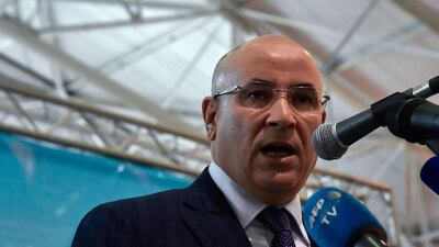 Mr Zitouni and other party leaders are campaigning on a platform of growth and a "move towards a participatory democracy". AFP