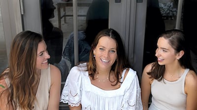 'Mother Tongue' is a podcast by three British mums based in Dubai: from left, Jess Savage, Maryanne Peacock and Ellis Harwood. It is available on all major podcast platforms.