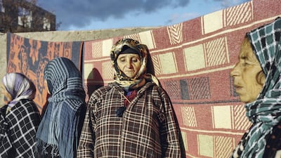 Women in the Atlas mountains of Algeria share their tattoos. Courtesy Yumna Al-Araishi