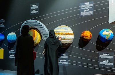 Natural Brickstory also uses Lego to interpret the cosmos, extending the exhibition’s scope from the natural world on Earth to the wider solar system. Ruel Pableo for The National