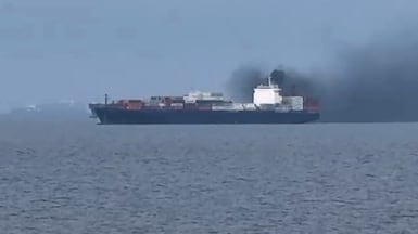 Iran has attacked at least 16 ships since its war with the US and Israel began two weeks ago. AFP