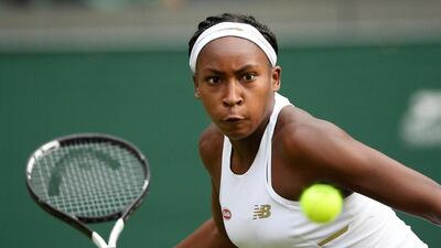Cori Gauff in action. Reuters