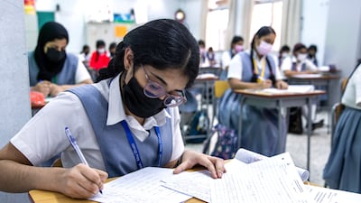 Teachers at the private, Indian-curriculum Catholic school believe low costs, strong values and solid education have kept them going strong for more than five decades. Victor Besa / The National