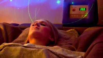 The dry flotation bed. Courtesy Aesthetic Skin Care Centre