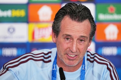 Aston Villa head coach Unai Emery. Getty Images