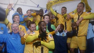 Sutton United defeated Championship side Leeds United in the FA Cup fourth round on Sunday. Their reward is a fifth round home tie against Premier League giants Arsenal. Andrew Couldridge / Reuters