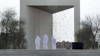 View of The Founder’s Memorial, which commemorates the late Sheikh Zayed bin Sultan, near Emirates Palace opened tor the general public today in Abu Dhabi. Pawan Singh / The National