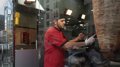 Moulouk Al Shawarma restaurant in Khalidiya. Delores Johnson for The National