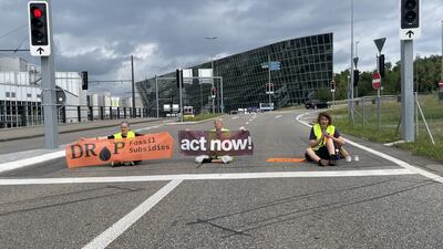 Zurich Airport, where flights were disrupted. Photo: Oil Kills