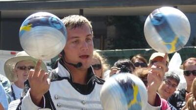 Argentine comedy football performer and juggler Victor Rubilar will perform during the EidFest Abu Dhabi. Courtesy EidFest Abu Dhabi