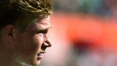 Wolfsburg's Kevin de Bruyne shown on Saturday during the club's Bundesliga contest against Cologne. Patrik Stollarz / AFP / August 22, 2015