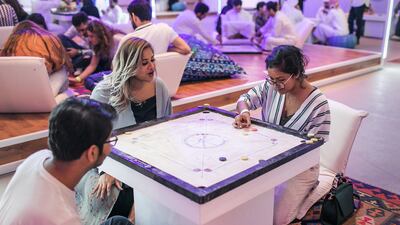 Gaming tournaments, including one for Carrom, will run at Ramadan Arcade. Photo: DCT – Abu Dhabi