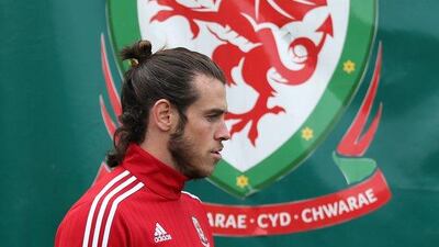 Gareth Bale shown at a Wales training session on Tuesday ahead of their Saturday Euro 2016 qualifier against Bosnia. Matthew Childs / Action Images / Reuters / October 6, 2015