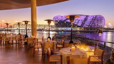 Cipriani Terrace at Yas Marina. Courtesy Cipriani