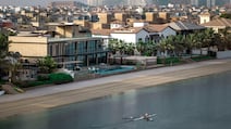 Beachfront villas in the Palm Jumeirah, Dubai. Property values have increased across popular central locations. AFP