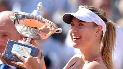 Maria Sharapova's Italian Open triumph has helped the Russian move back to No 2 in the world rankings. Ettore Ferrari / EPA