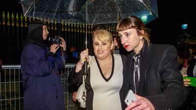 Australian actress Rebel Wilson leaves the Givenchy show EPA/CHRISTOPHE PETIT TESSON