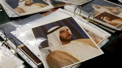 Photographs of Sheikh Zayed being catalogued and filed in the photo archive department at the Centre for Documentation and Reserach. Stephen Lock / The National